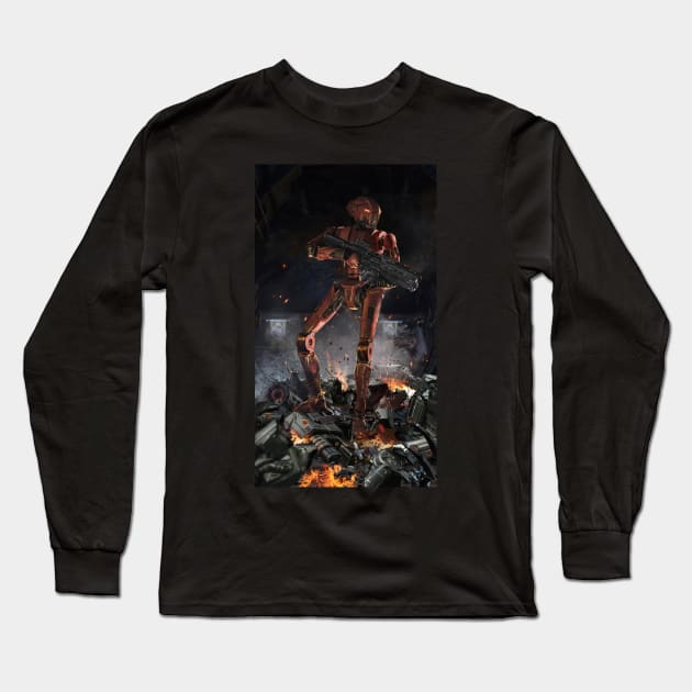 HK-47 Long Sleeve T-Shirt by uncannyknack